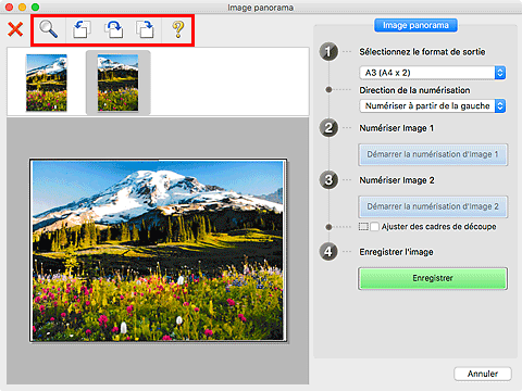figure : fenêtre Image panorama